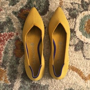 Yellow / Mustard Rothys Point Flats